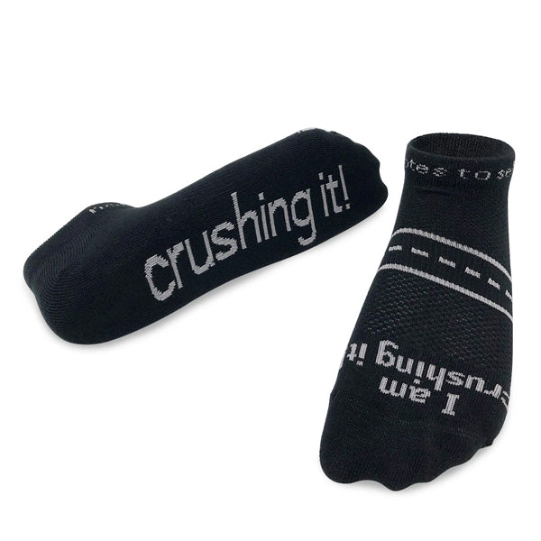 'I am crushing it' 'LITE-NOTES'™ socks