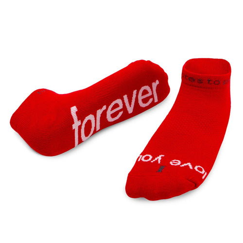 'I love you forever'™ red low-cut socks
