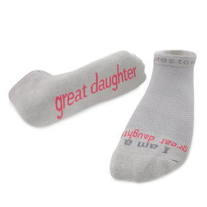 'I am a great daughter'™ socks